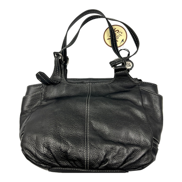 The Sak Handbags - The Sak Kendra Handbag Bag Black Leather Satchel Shoulder Bag Purse NWT